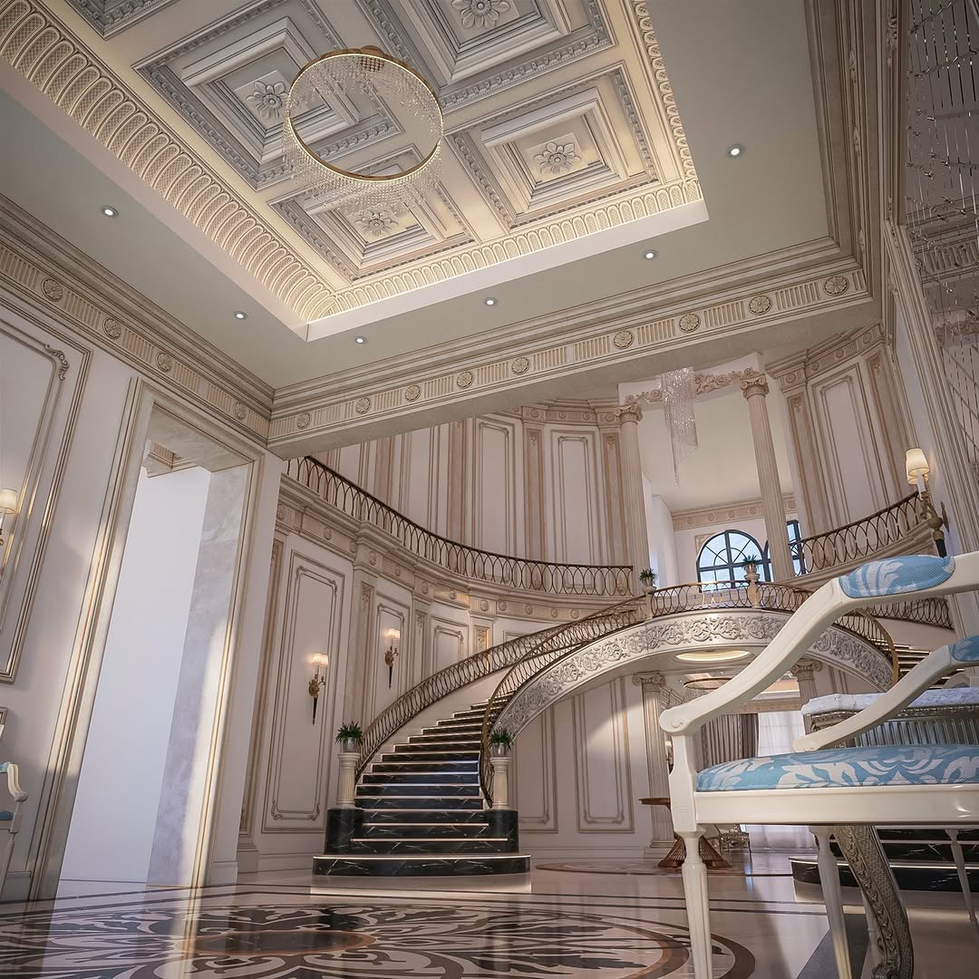 Luxury Classical Villa Reception Design-8