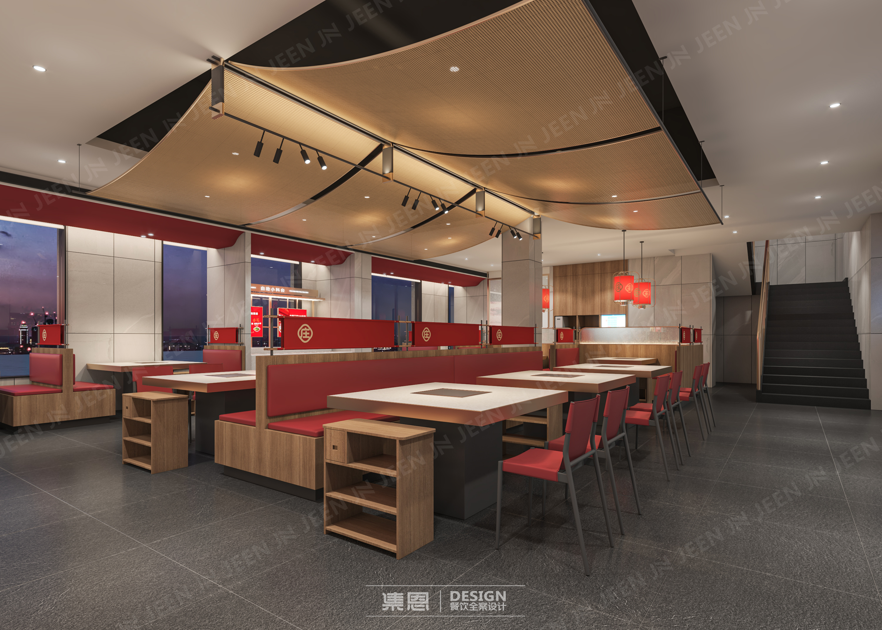 巴庄重庆火锅·温县店丨中国焦作丨集恩餐饮全案设计-9