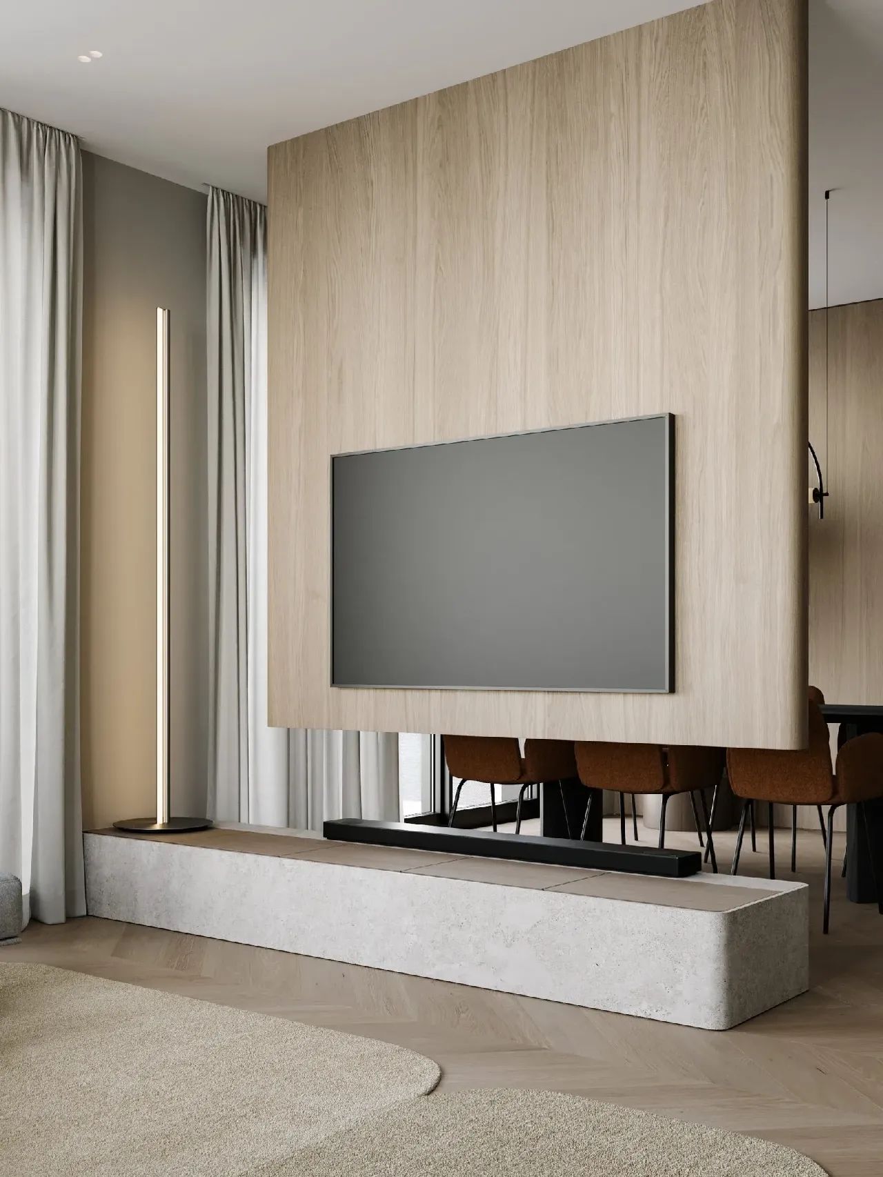 128㎡三居室室内设计-12