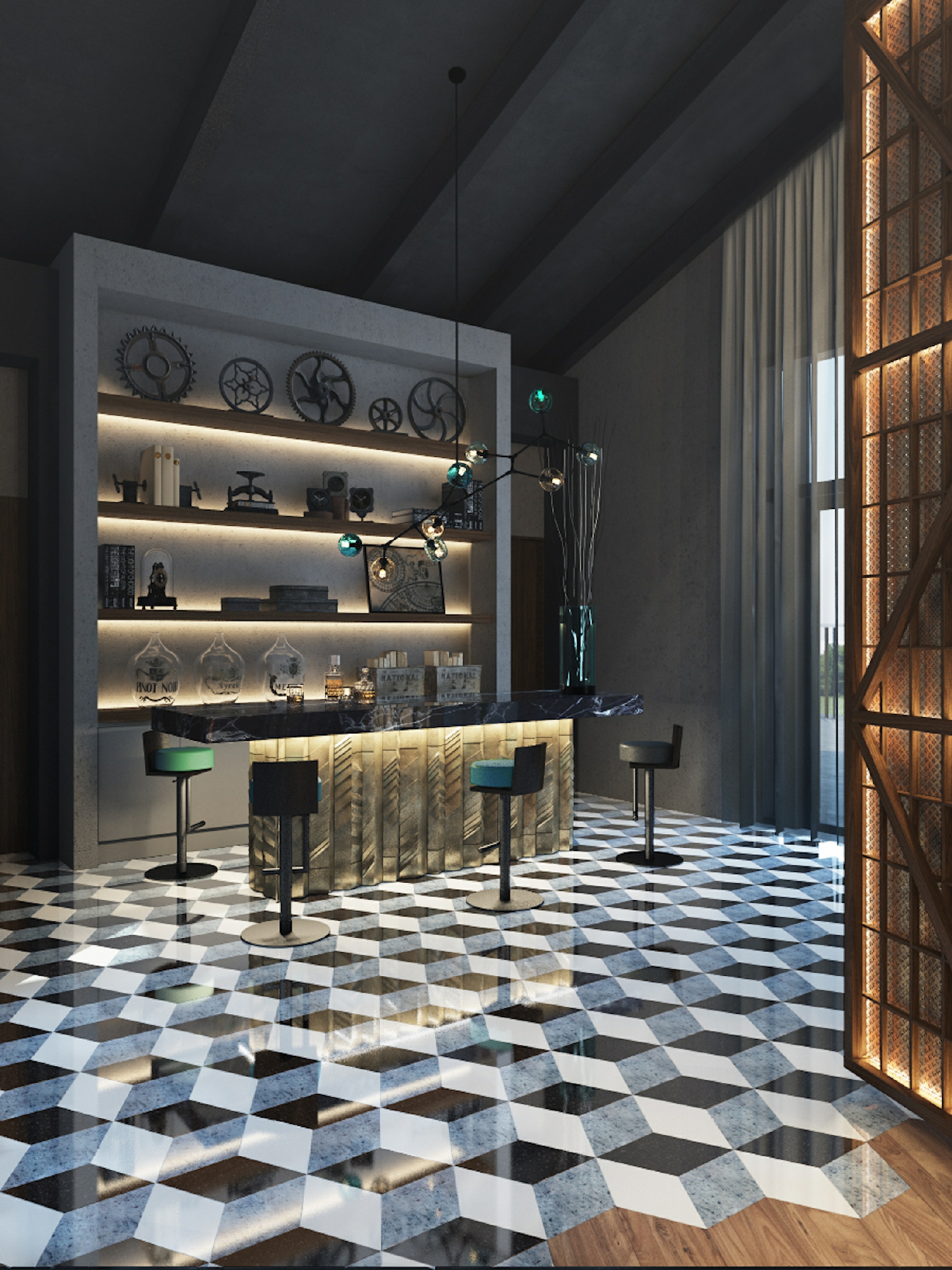 PANACOM 室内设计项目 | 豪华公寓的现代极简风格-9