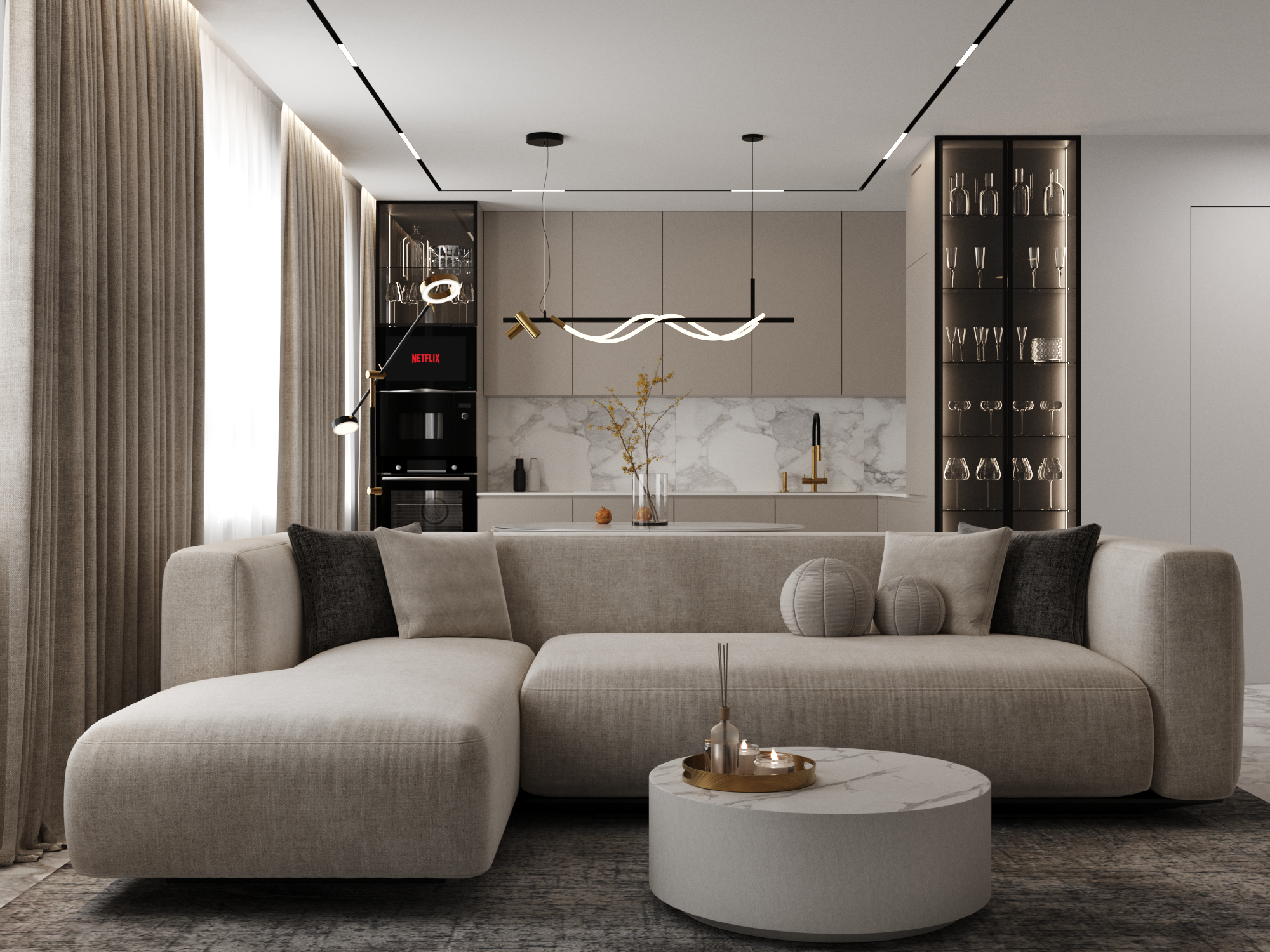 Проект трехкомнатной квартиры в ЖК "Левада", г. Минск-2