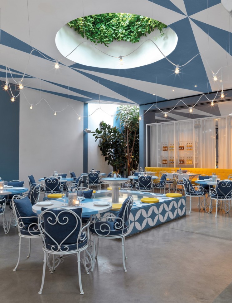 印尼 Da Maria 餐厅  现代餐饮空间诠释水磨石与金属之美-11