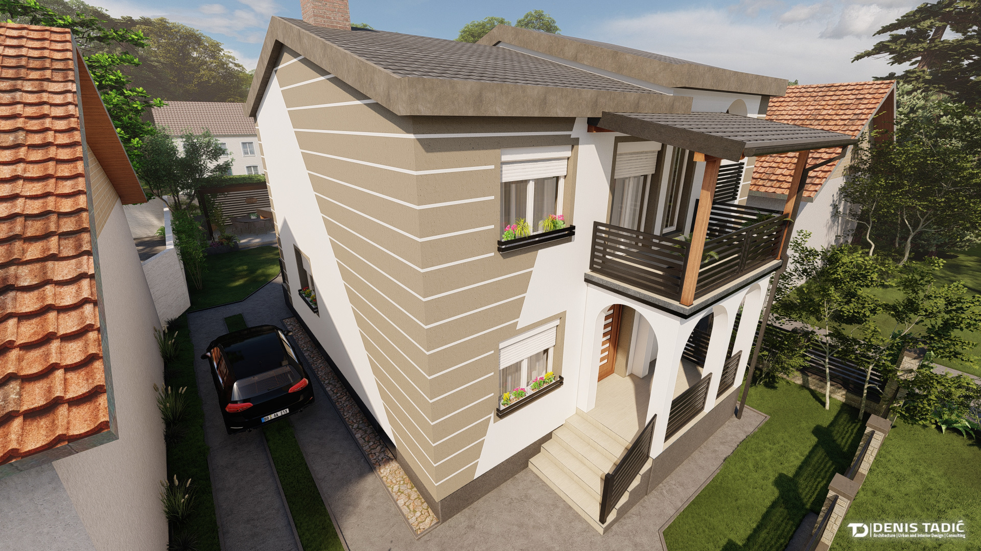 Erceg  外立面,大门和庭院的装修-9