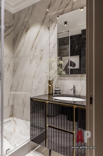 莫斯科“沙皇广场”小区带大露台三居室公寓设计丨俄罗斯莫斯科丨菲拉托娃·叶夫根尼娅-30