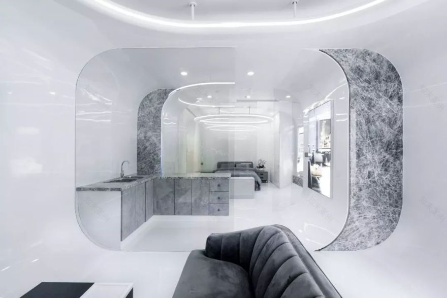 穿梭·智能生活体验馆——弧线元素打造的未来智能家居空间-18