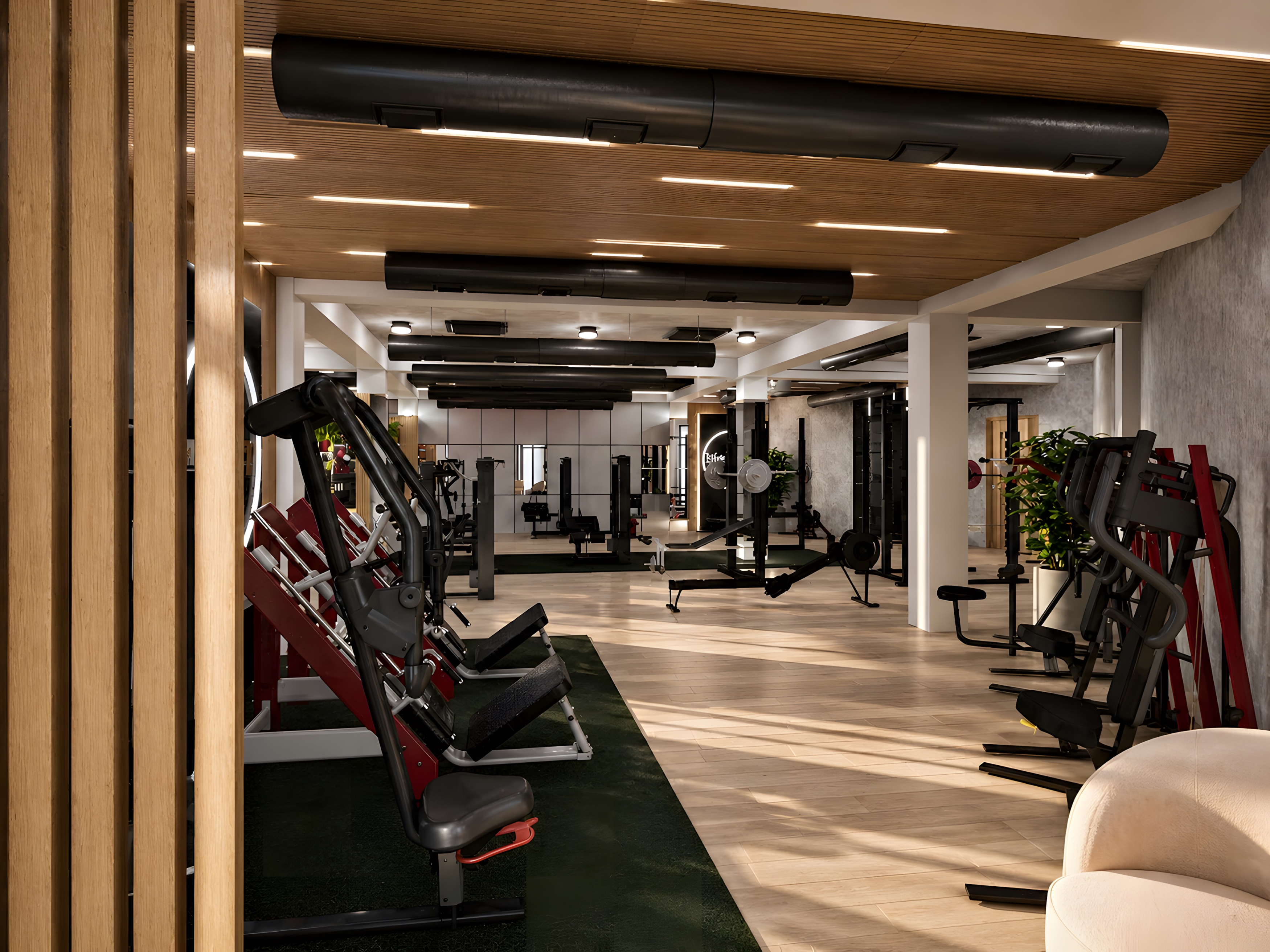 Modern Gym Interior Visualization-6