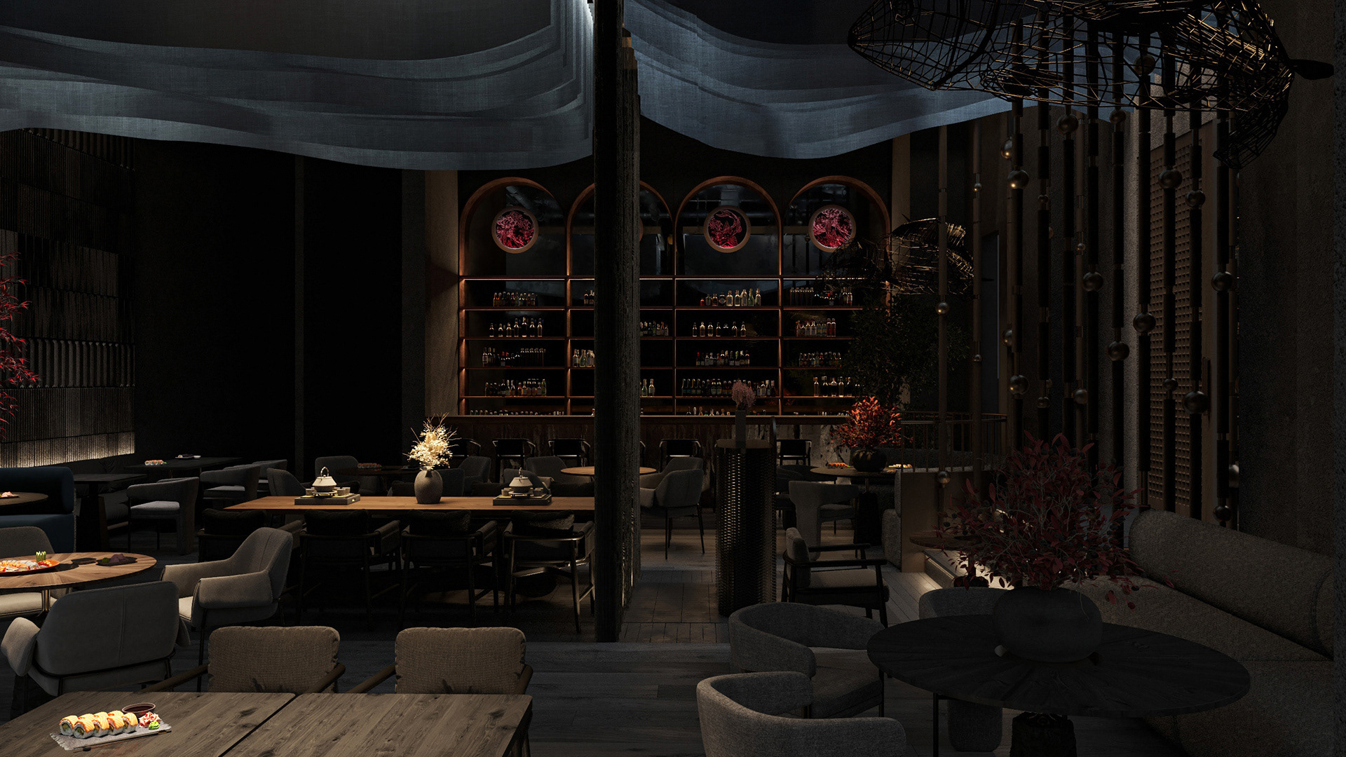 iki Toro寿司吧

注：Iki和Toro可能是特定名称，若有特定背景含义，可根据实际情况调整 丨美国洛杉矶丨Futuris Architects-12