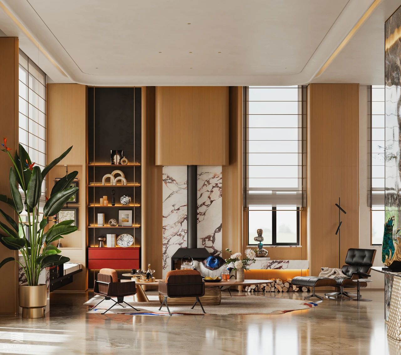 现代自然风别墅-0