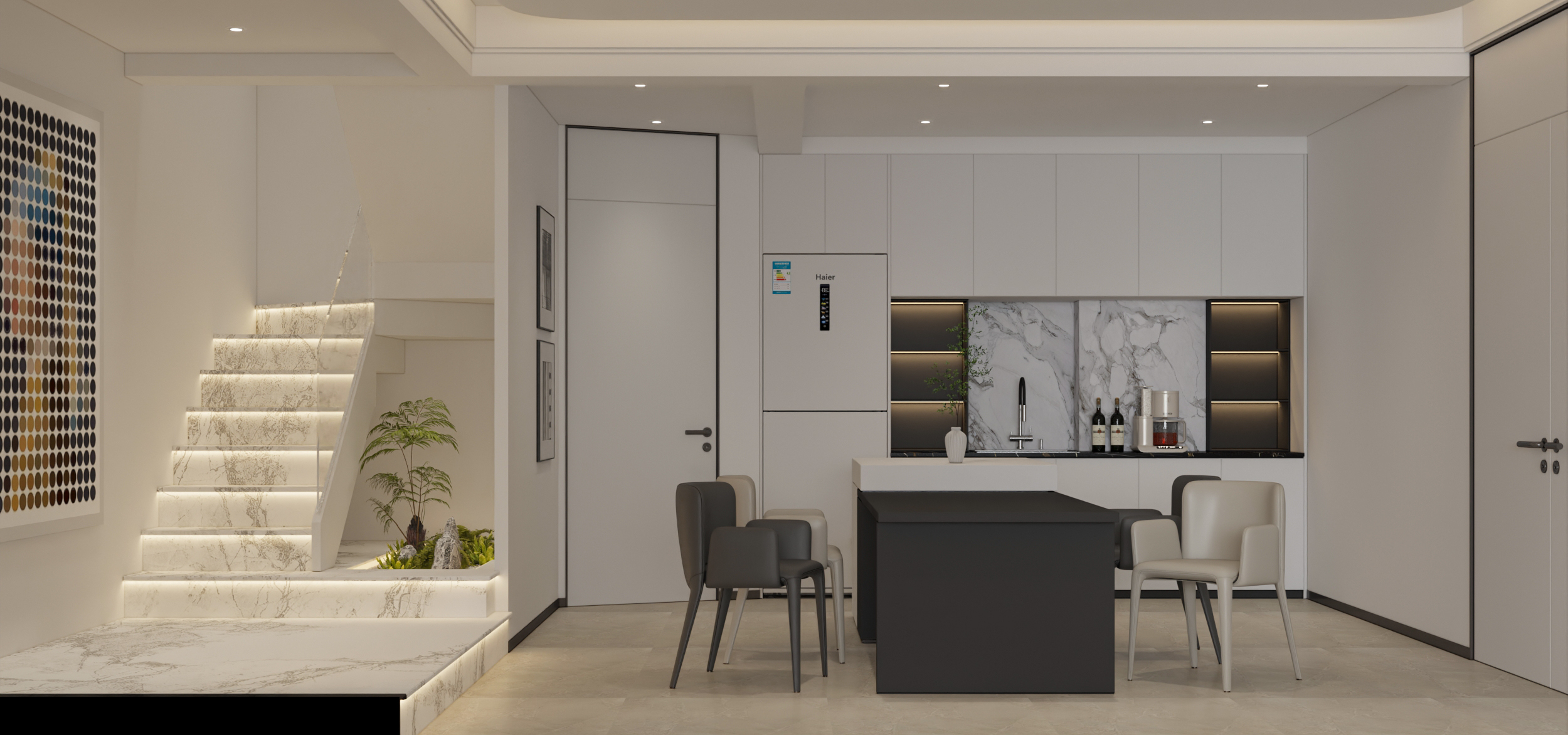 武汉 -城投江南岸-现代风格样板间设计-15