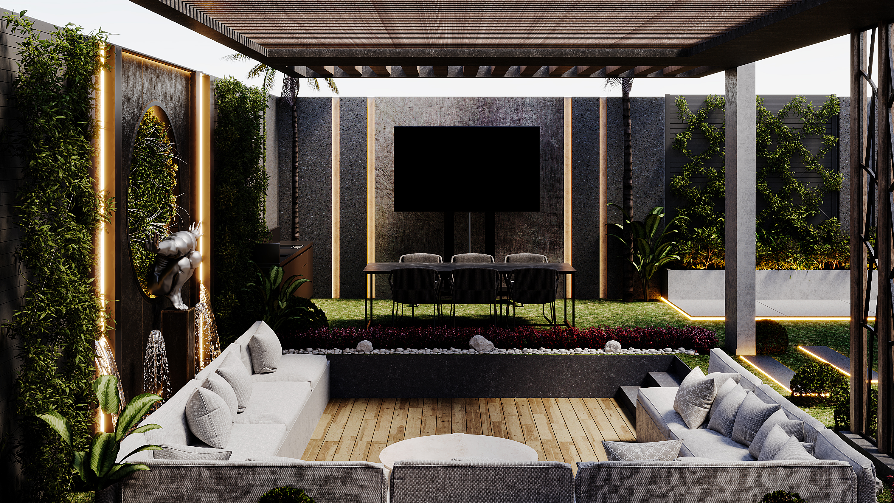 PRIVATE VILLA LANDSCAPE (BADYA COMPOUND)-7