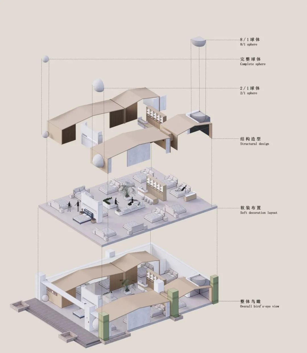 RESTONIC 美国蕾丝床垫智能体验馆丨中国广州丨广州简美设计-4