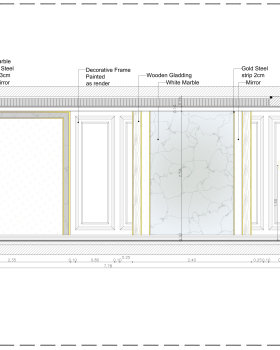 Shop Drawing For Neo Classic Reception