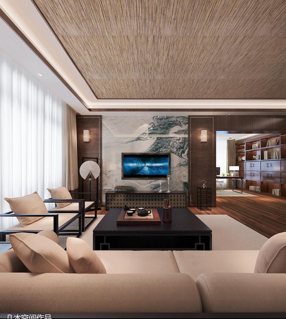 
溪堤郡中式别墅 -13