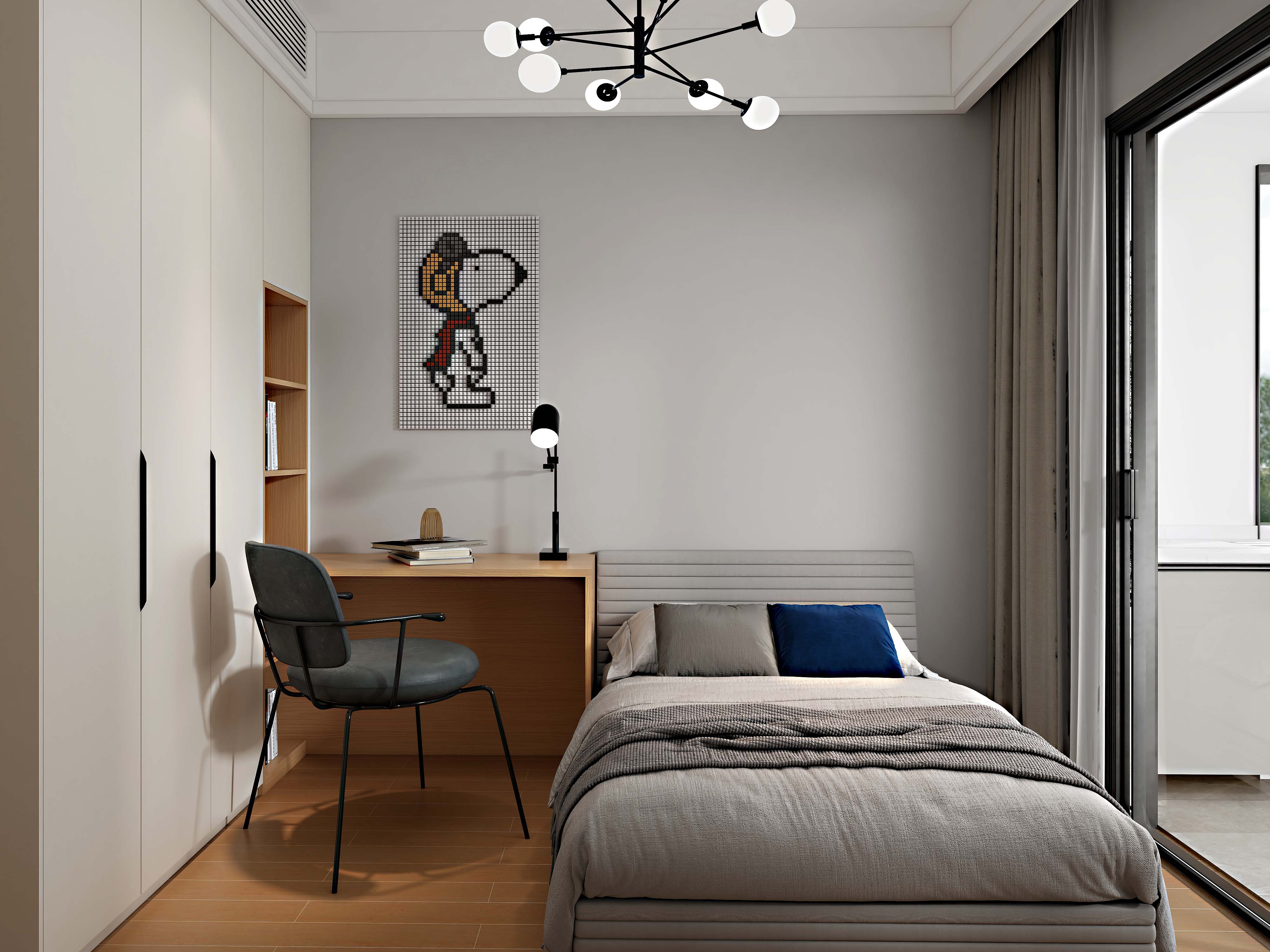 三维家作品【原木极简】-13