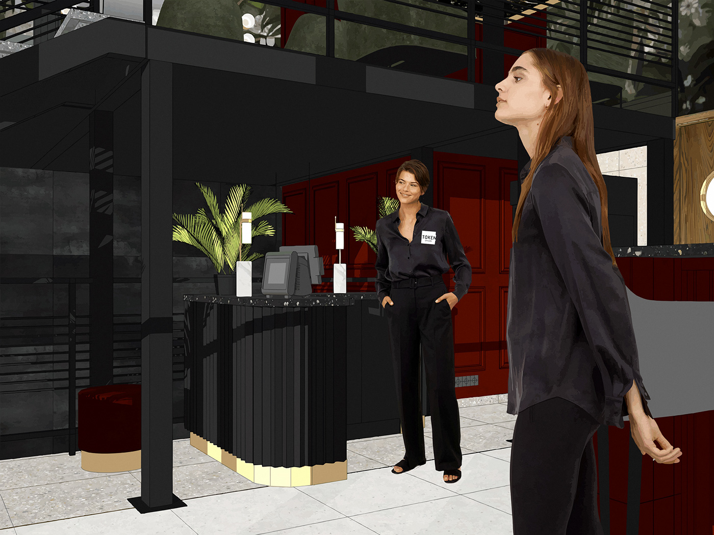 热带风格餐厅设计-15