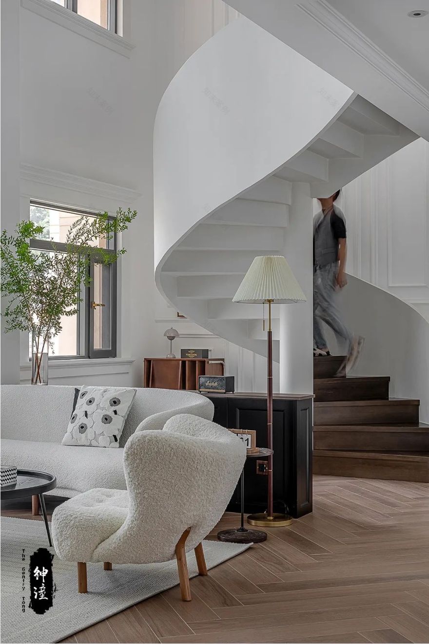 山水黔城简美风格跃层设计案例丨绅潼设计工作室-20