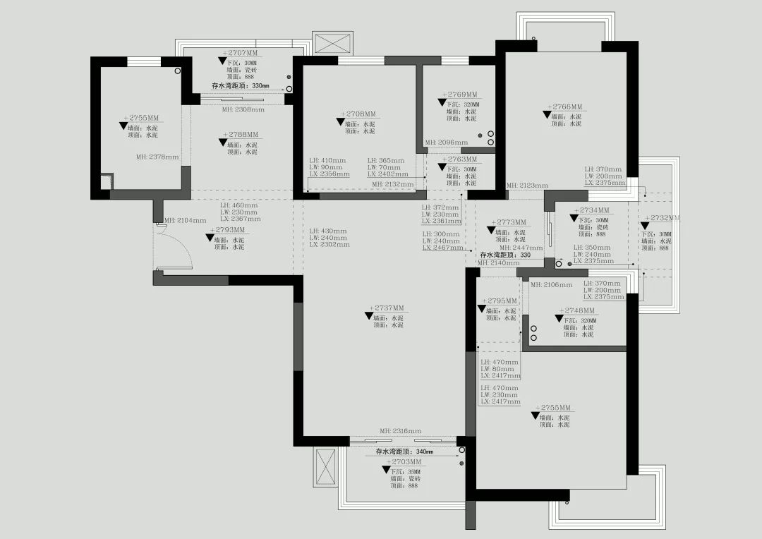 现代轻奢温馨家 | 方平米设计新作，小菠萝三口之家-24