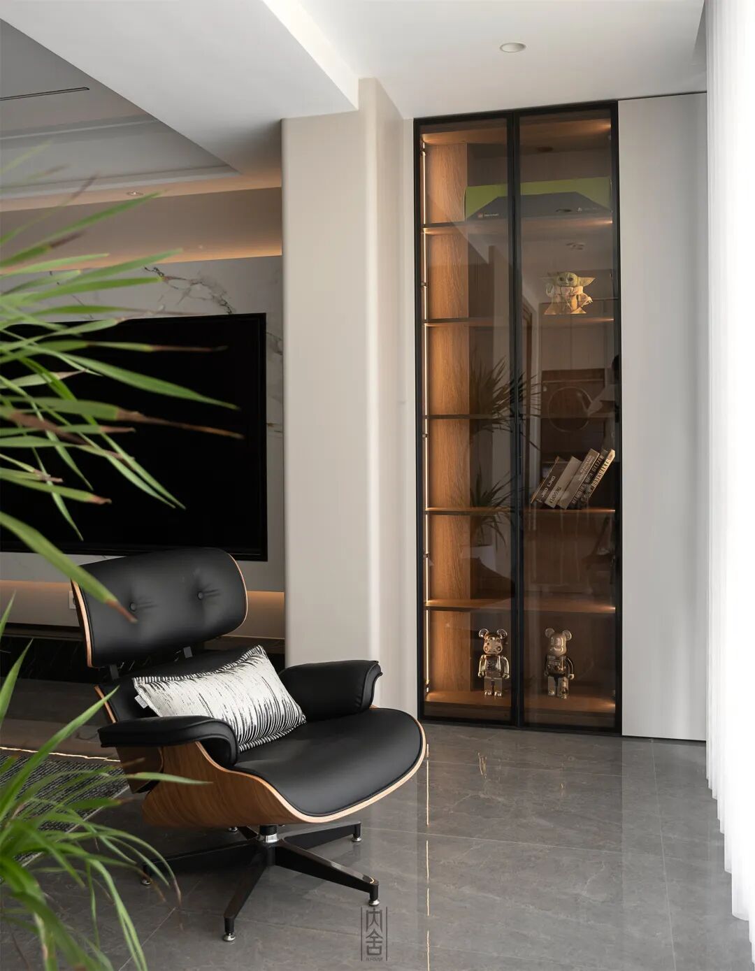 内舍软装丨190㎡意式轻奢，简约奢华持平，彰显内敛的空间气质！-17