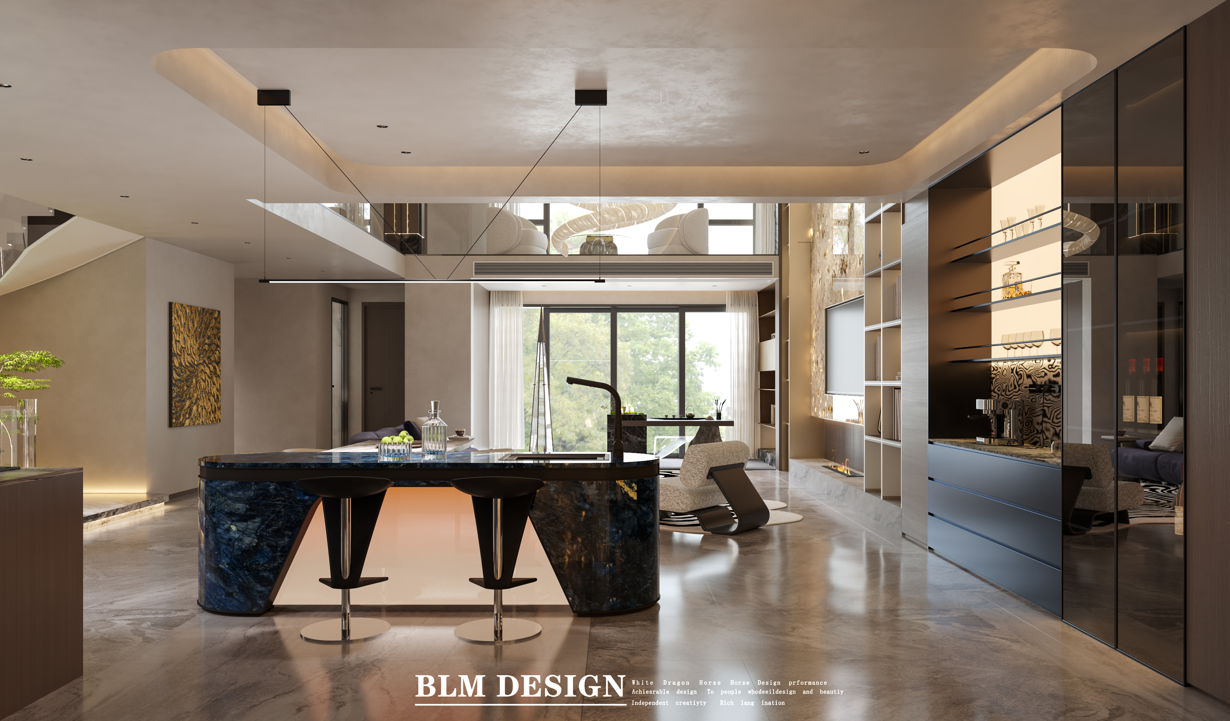 轻奢风别墅案例-2