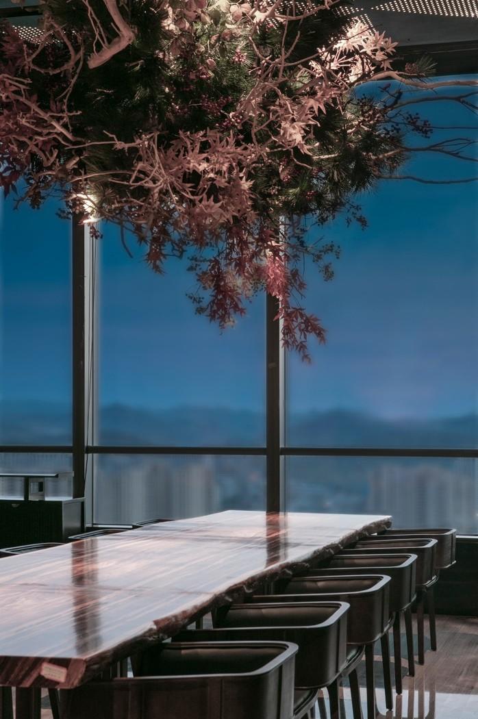 极高级日料餐厅 | 黑金禅意,山水画卷般的就餐体验-16