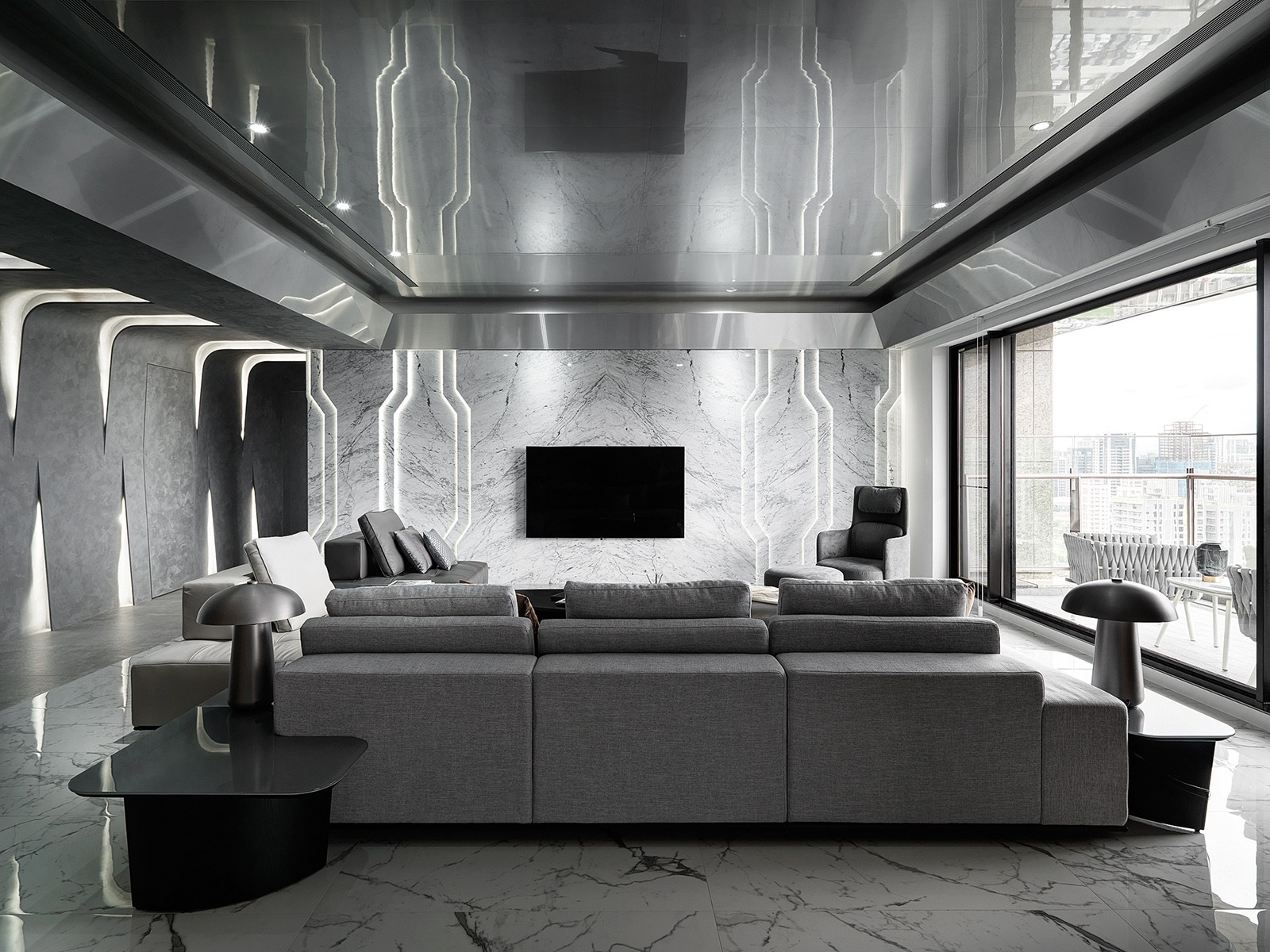 怀生国际设计打造 330m²现代高级灰大平层-6