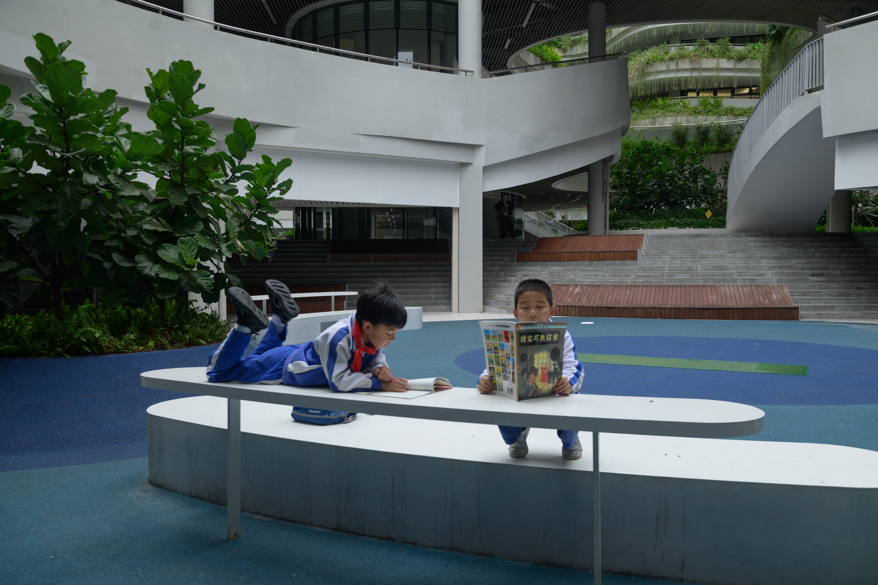 红岭教育集团 华富实验学校丨中国深圳丨大小景观,深圳市建筑设计研究总院有限公司,广州天泓-145