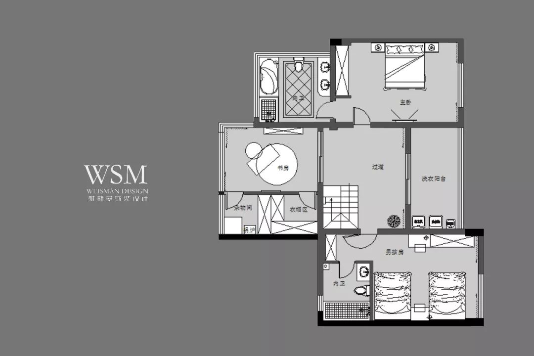 质感生活,和谐空间——苏州瑞景国际灰色调全案设计-15