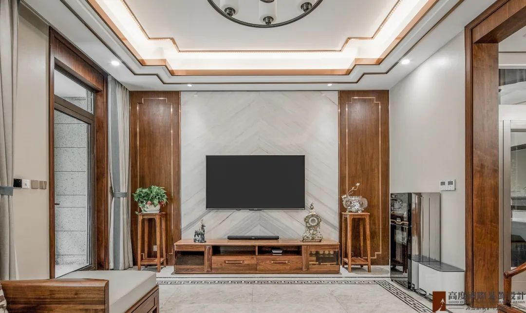 静雅新中式 · 风韵自清逸的现代家居设计丨中国武汉丨高度国际装饰设计集团武汉公司-7