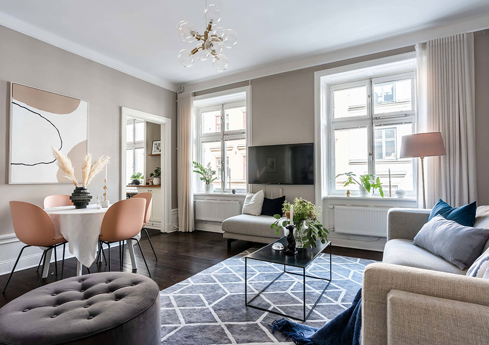 斯德哥尔摩历史建筑中的温馨一居室-6