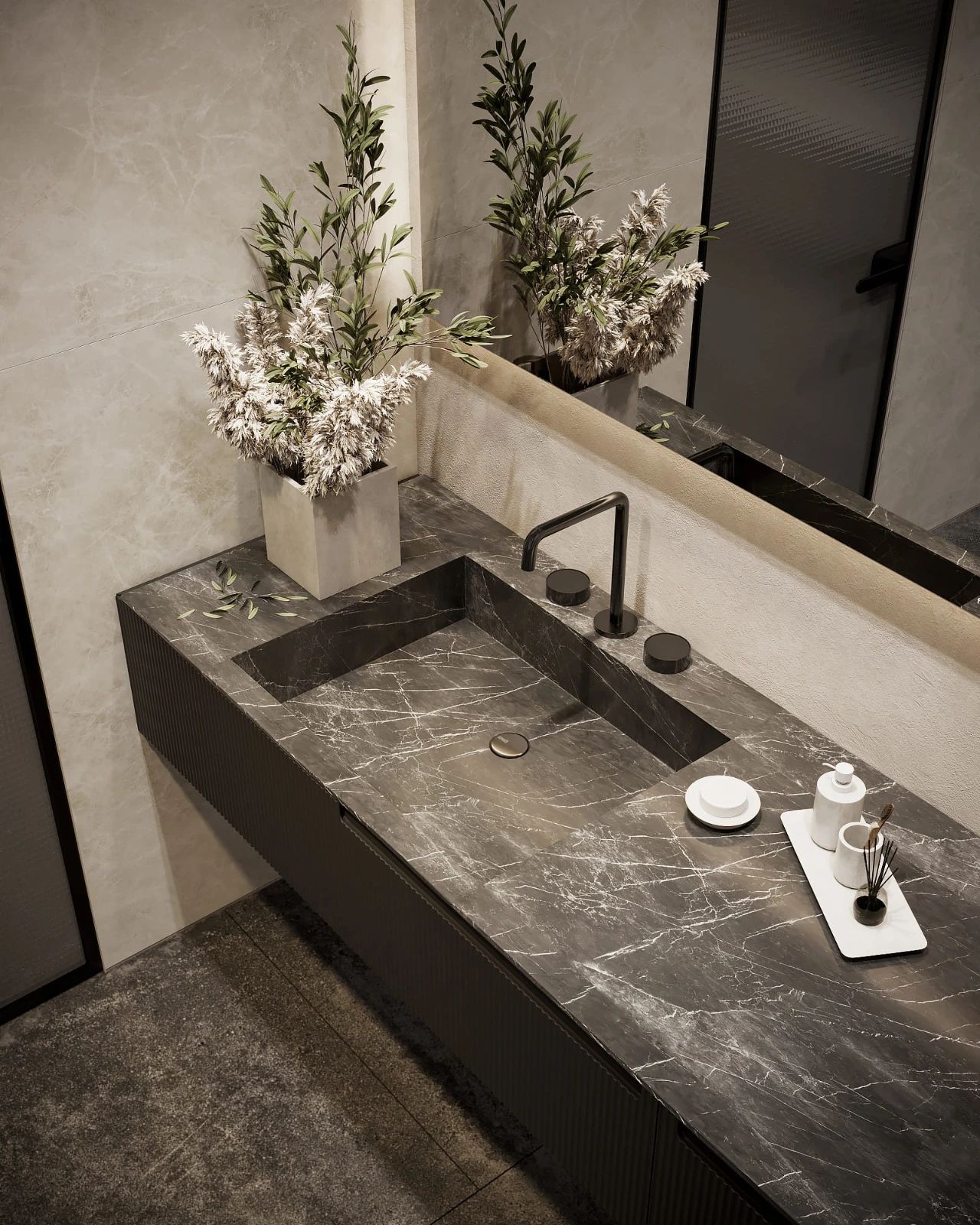 504㎡三层极简别墅设计丨LeQB Architects-48