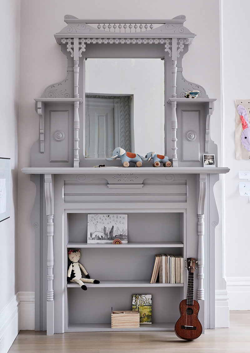 现代古典灰蓝色调的维多利亚式住宅设计-18