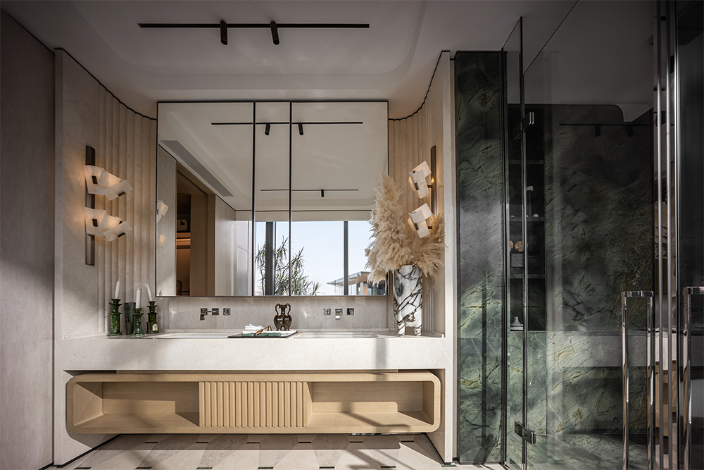 万华成都麓湖黑鉐岛上叠别墅样板间丨中国成都丨深圳市盘石室内设计有限公司,万华室内设计中心-43