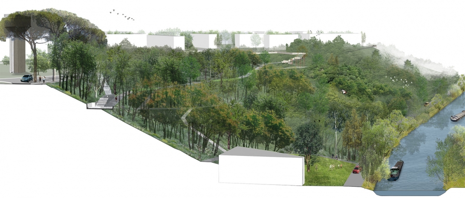 城市坡道 | 连接克雷伊市中心的无障碍新路径-19