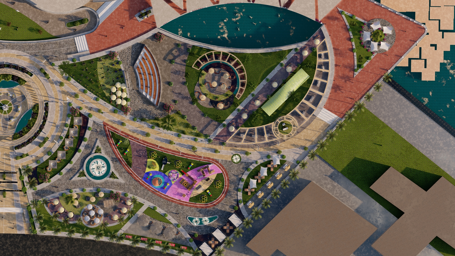 Bir Masoud Promenade development project AL - landscape-16