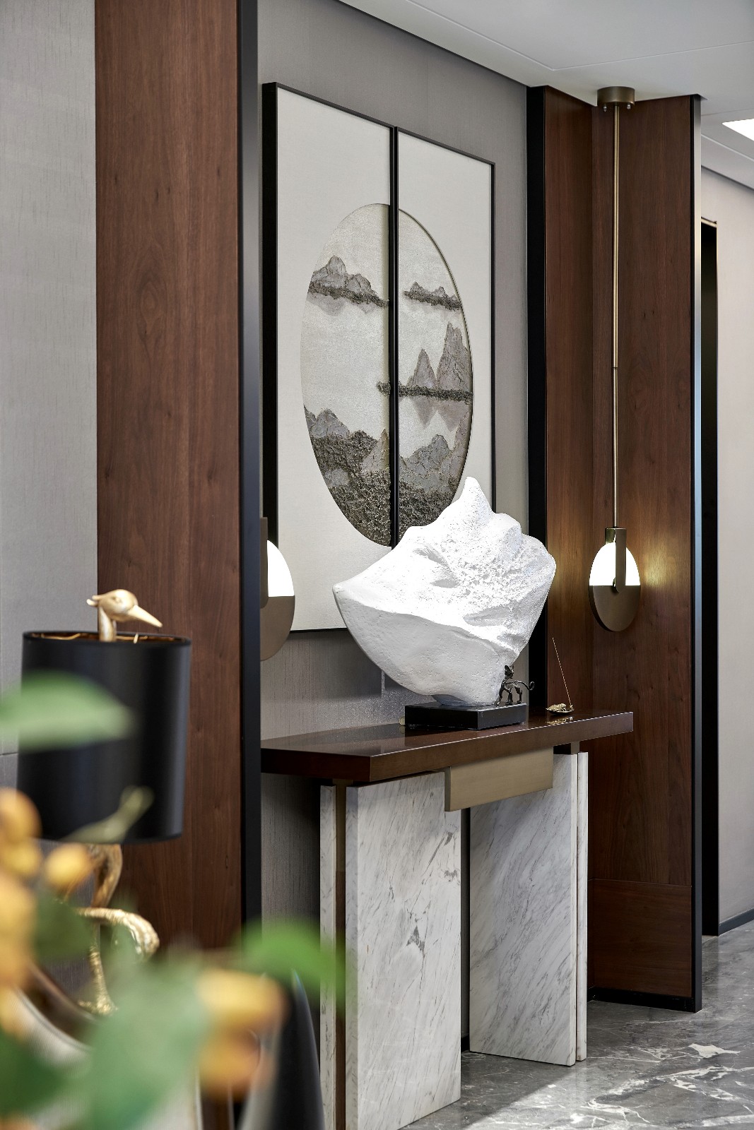 建正紫阙 | 禅意中式样板间设计-9