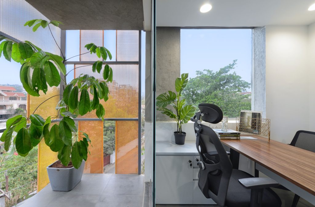 This Office in Hyderabad Repurposed an Existing On-site Concrete Structure | Spacefiction Studio-24