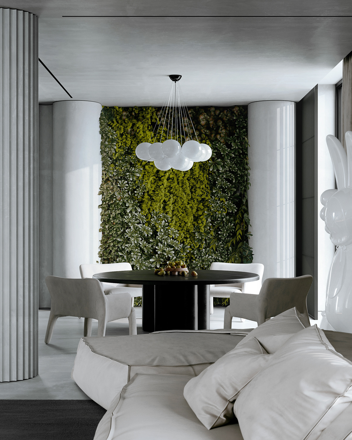 乌克兰高级灰白调子公寓设计-8