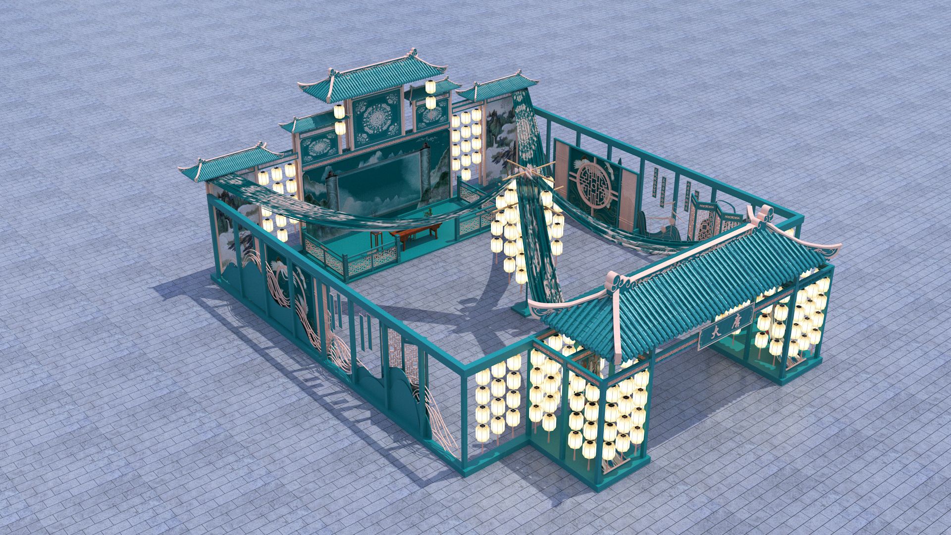 国潮快闪 中式美陈设计-2