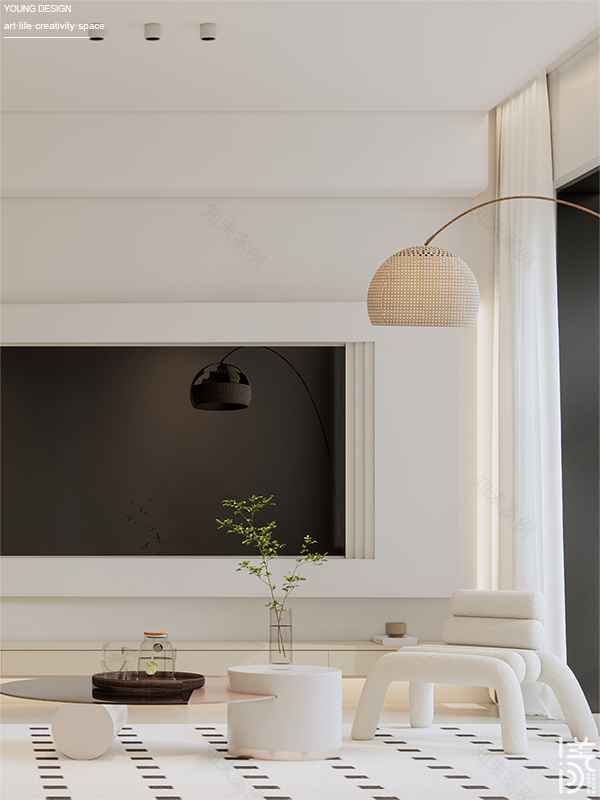 奶油风独居设计丨深圳漾空间设计有限公司-3