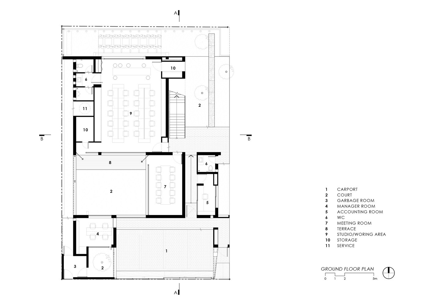 曼谷 TROP 景观设计办公室丨泰国曼谷丨Junsekino Architect and Design-15