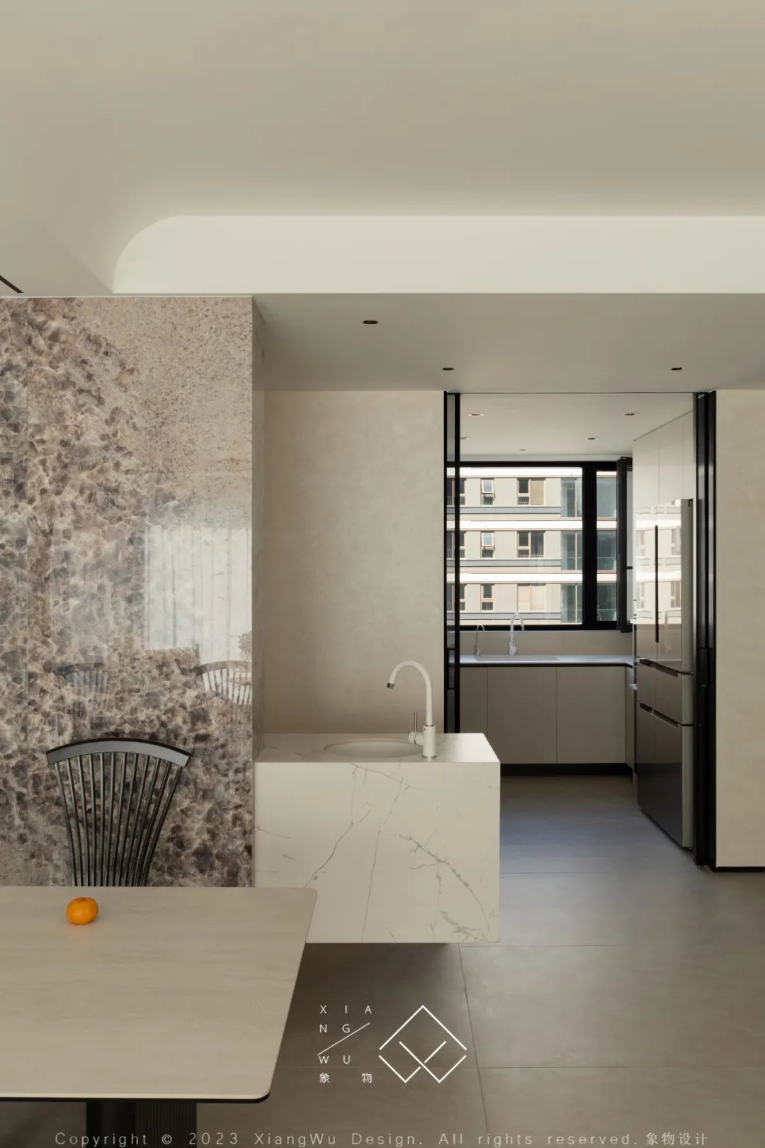 奶油色调的简约诗意空间丨中国常州丨象物设计-48