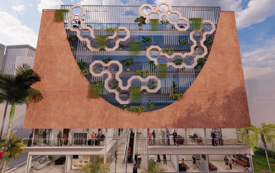 Veiled commercial comple·丨印度班加罗尔丨A.J Architects-9