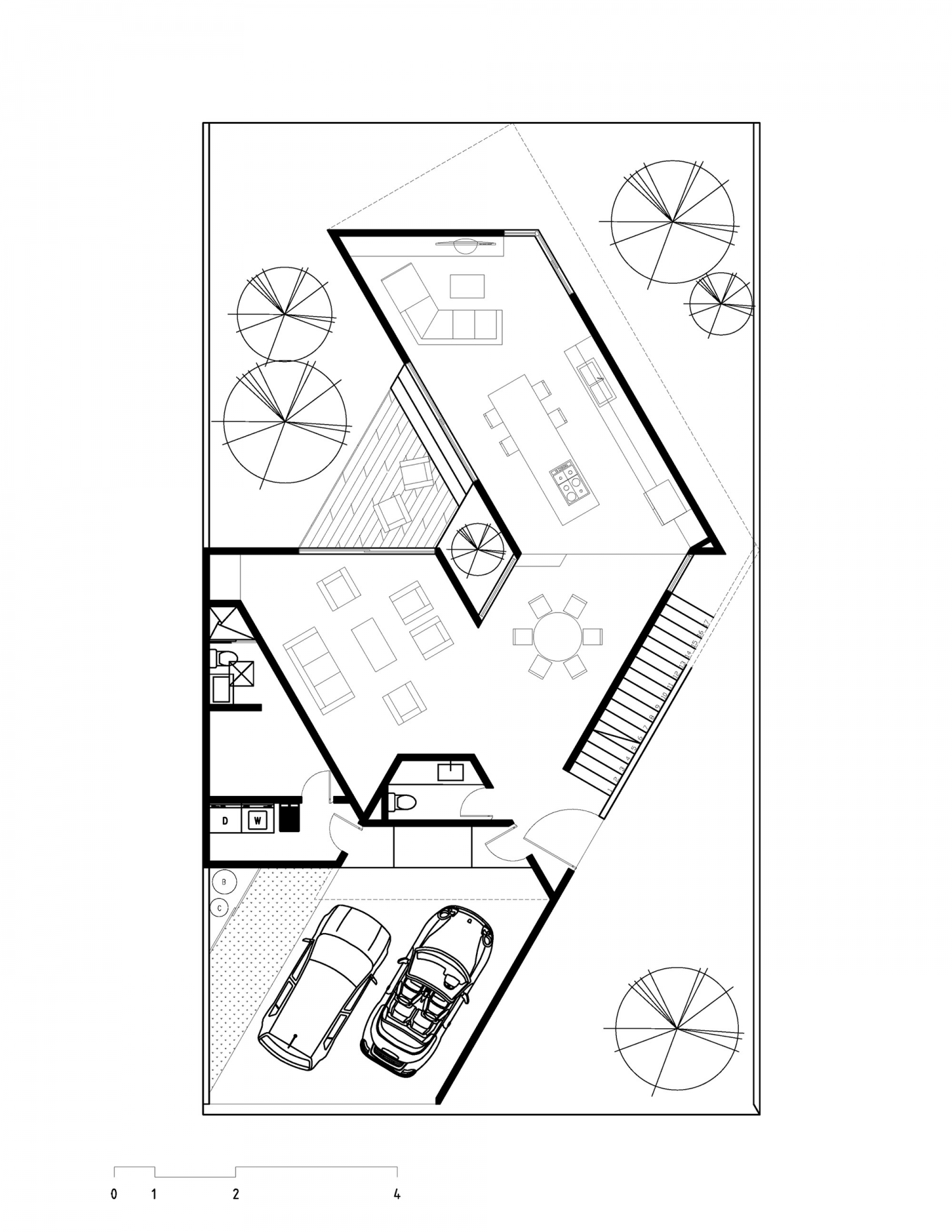 墨西哥 HDJ75 别墅 | 自然光与通风的室外空间设计-31