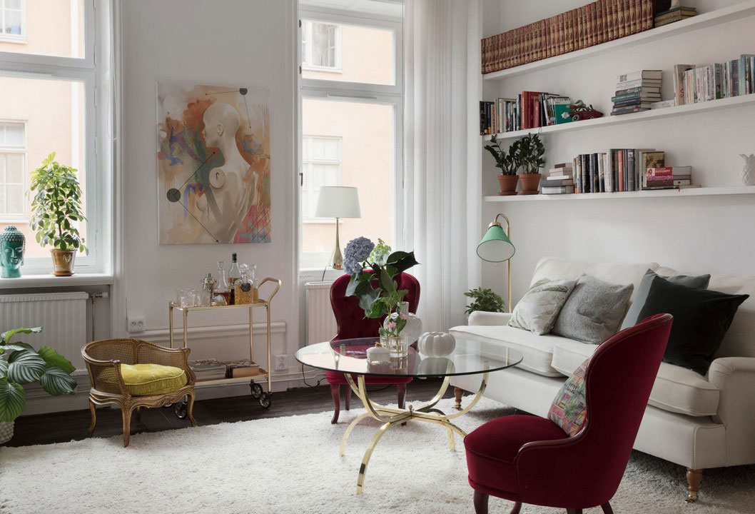 瑞典公寓 | 黑白条纹卧室的温馨北欧风-2