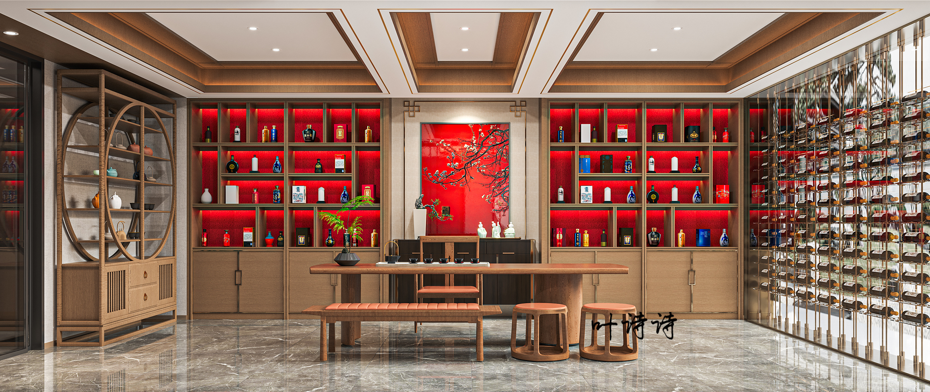 当艺术邂逅生活，会所装修效果图演绎空间灵魂-0