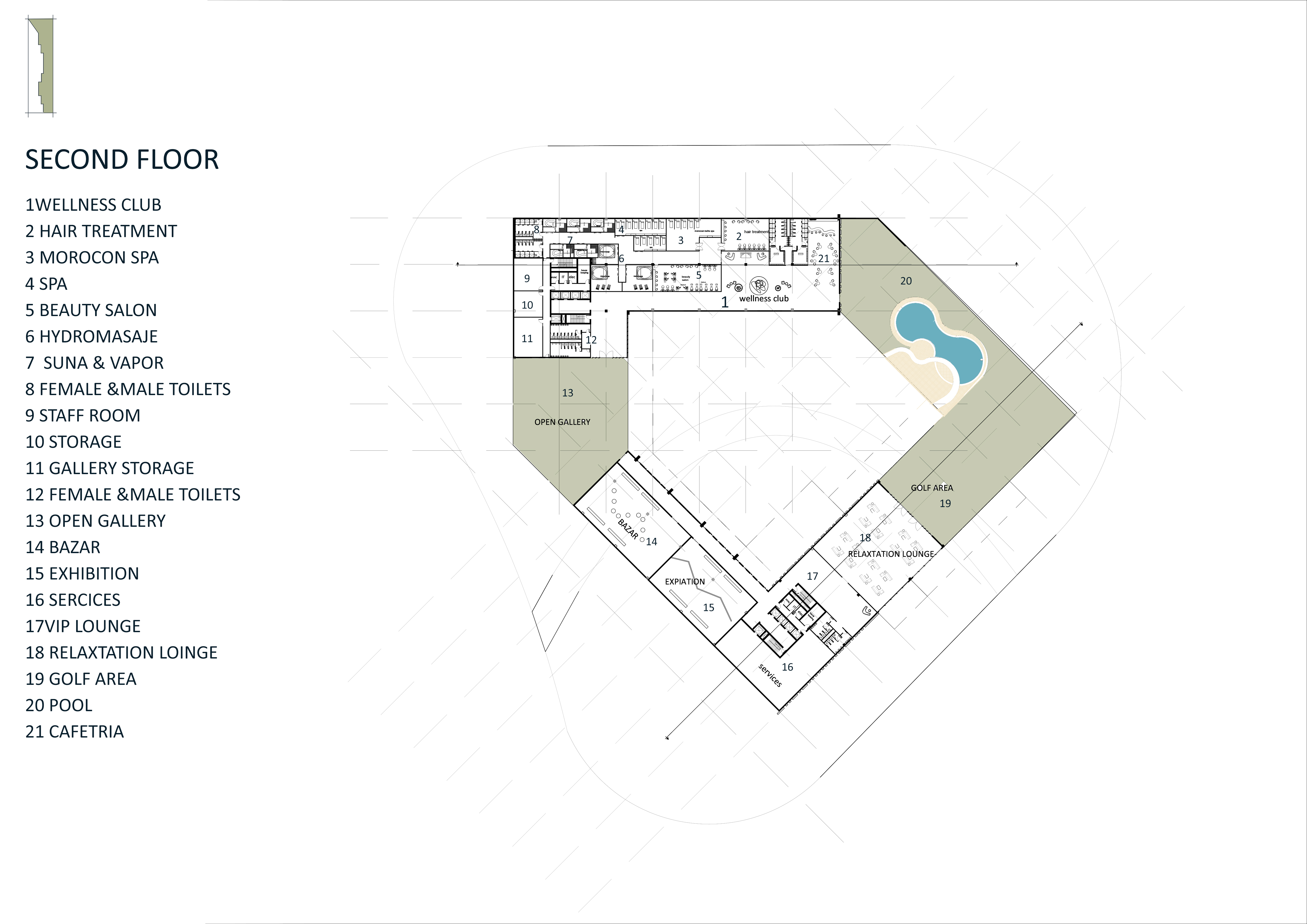 Verdant Gradient 酒店塔楼丨Helwan 大学美术学院建筑系-18