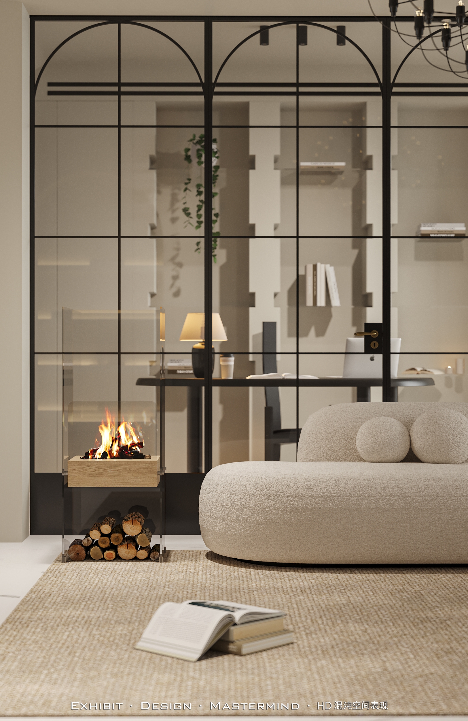 现代极简风 客餐厅效果 X 混沌空间表现-2