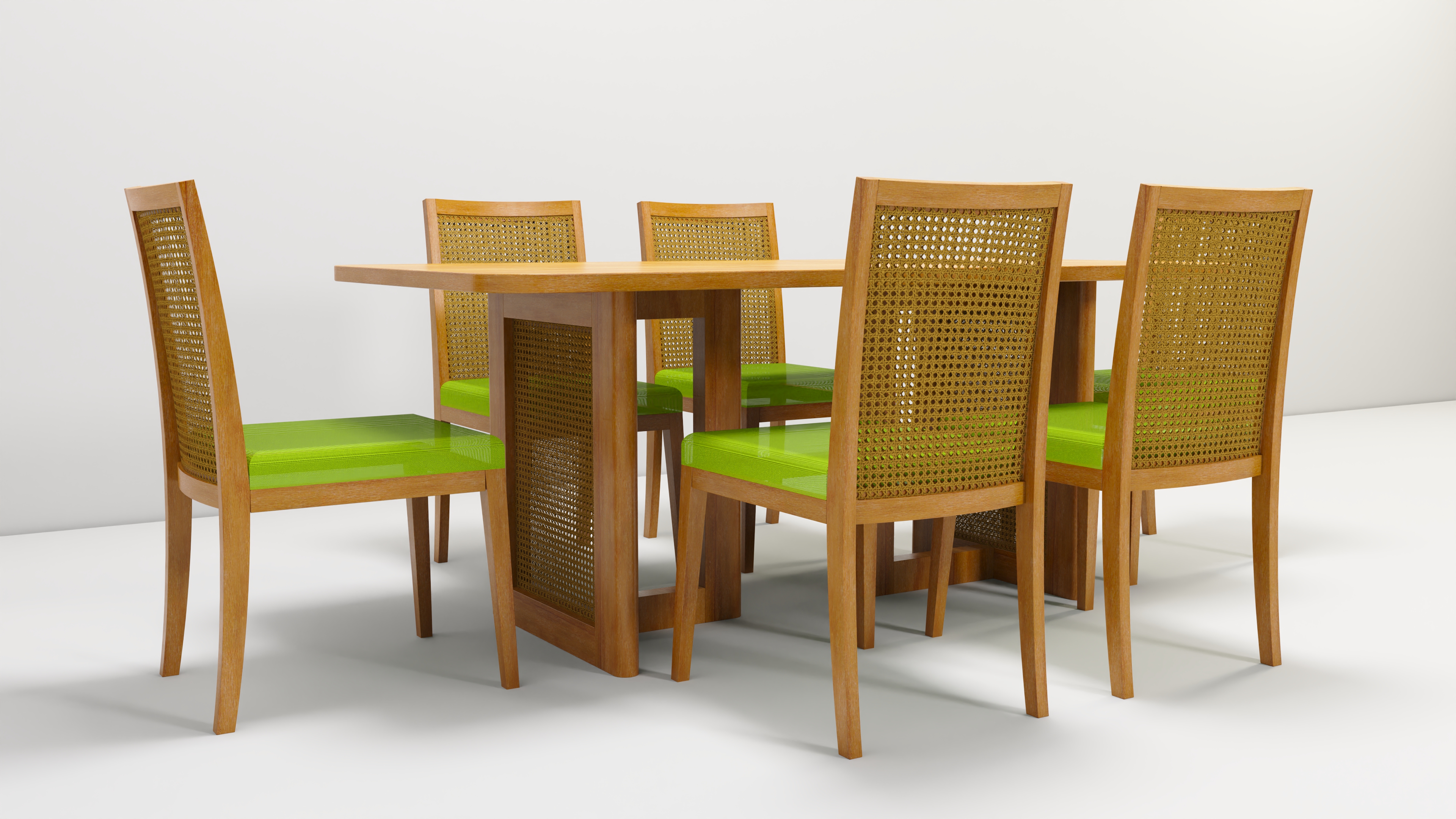 FURNITURE DESIGN #1 - RATTAN DINING SET-5