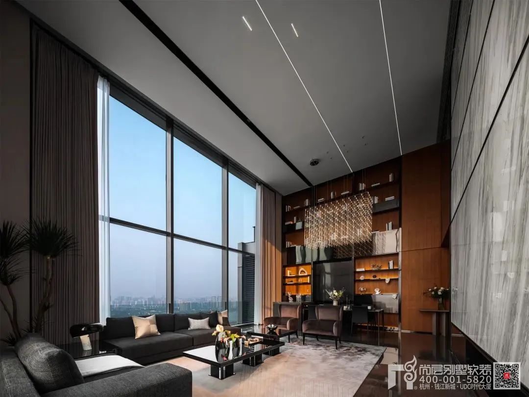 天空之镜 · 现代软装设计打造静谧湖景别墅丨杭州尚层装饰-16