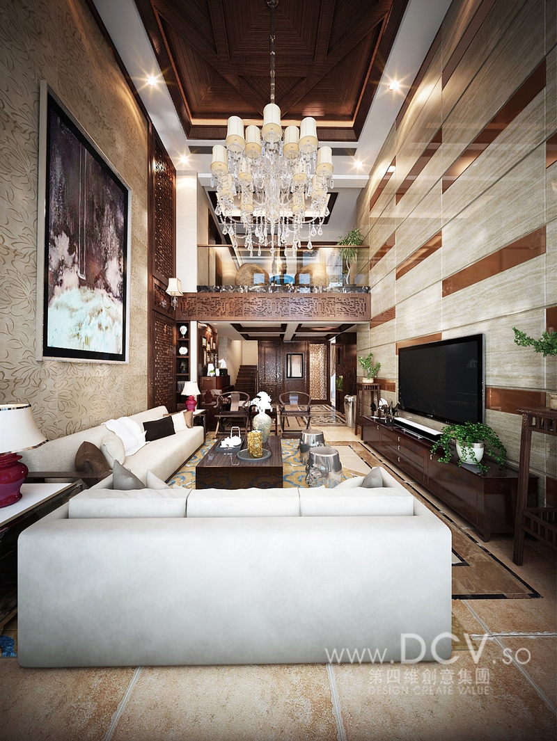 浐灞半岛新中式别墅样板间-3